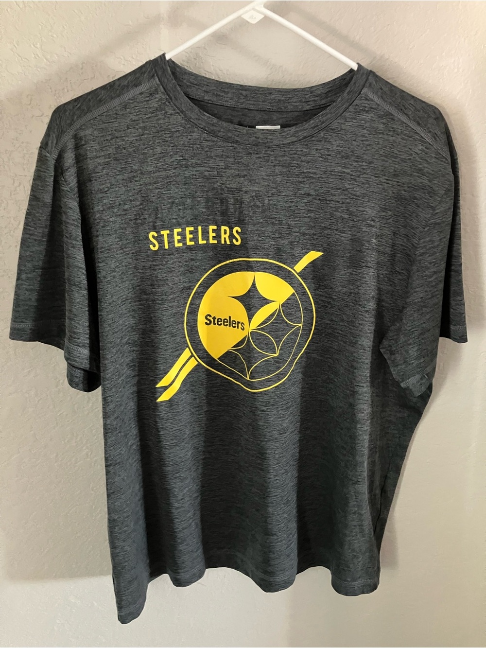 NFL Team Apparel Dark Gray & White TX3 Cool Logo Tee